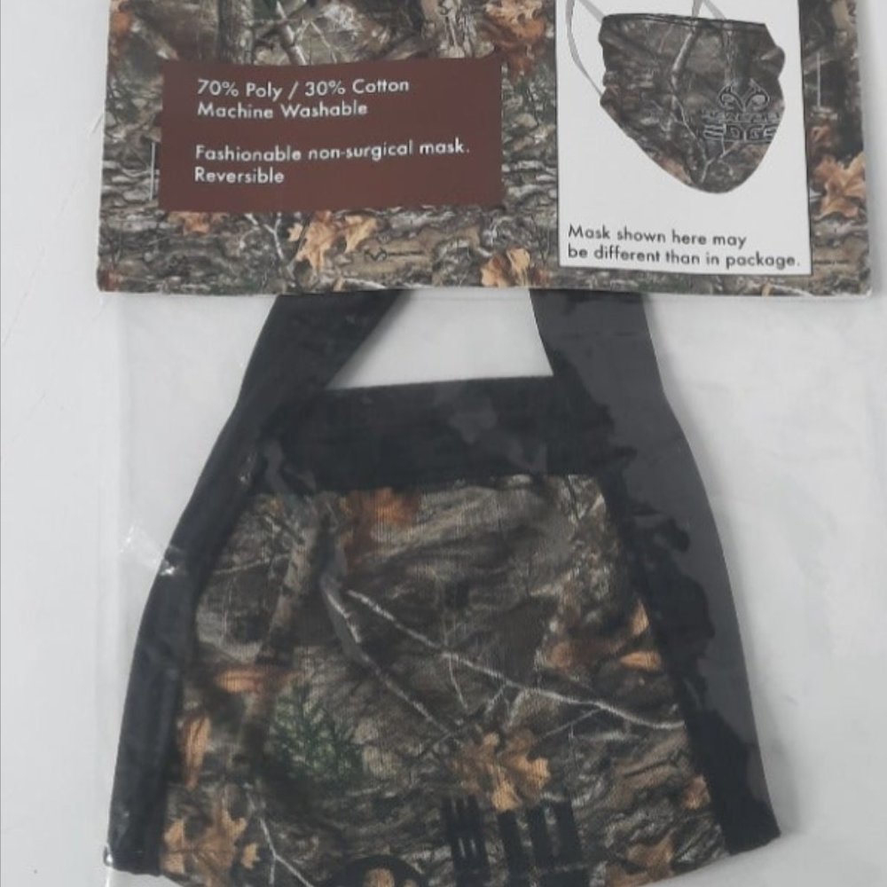 Realtree Edge Camo Face Mouth Cover Unisex Adult One Size Non Surgical  Lot of 5
